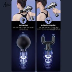 Máy Massage Cầm Tay ALIZZ AL-13945, 32 Chế Độ Thư Giãn, Dung Lượng Pin Cao, Tiếng Ồn Thấp, Thiết Kế Tiện Lợi, Chất Lượng Cao