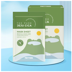 Mặt Nạ Dưỡng Ẩm The Pure Jeju Cica Prettyskin - Chăm Sóc Da Khỏe Mạnh, Giảm Viêm, Cung Cấp Độ Ẩm Nhanh Chóng