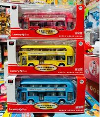 Mô Hình Xe Ô Tô Bus 2 Tầng Hợp Kim Mã 6008 Có Đèn Âm Thanh - Đồ Chơi Giáo Dục Cho Trẻ Em Từ 3 Tuổi.