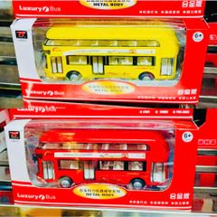Mô Hình Xe Ô Tô Bus 2 Tầng Hợp Kim Mã 6008 Có Đèn Âm Thanh - Đồ Chơi Giáo Dục Cho Trẻ Em Từ 3 Tuổi.