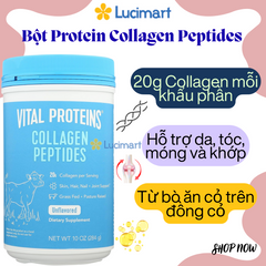 Bột Collagen Peptides Vital Proteins 284g [Hàng Mỹ]