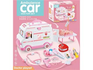 Bộ Đồ Chơi Bác Sĩ H325 - Mô Hình Xe Cứu Thương Thú Vị Cho Trẻ Em, Khám Phá Nghề Nghiệp Y Tế và Phát Triển Kỹ Năng Giao Tiếp