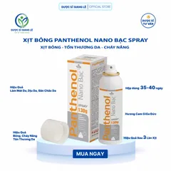 Xịt Bỏng Panthenol Nano Bạc GIGA Đức - Phục Hồi Nhanh Da Bị Tổn Thương, Dưỡng Ẩm, Chống Viêm, An Toàn Cho Người Lớn Và Trẻ Nhỏ