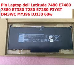 Pin Laptop Dell Latitude 7480 E7480 E7380 7280 F3YGT DM3WC 60W - Pin Chính Hãng Mới 100% Chất Lượng Cao
