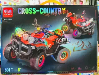 Đồ chơi lắp ráp Mingdi K2185 mô hình xe địa hình 4 bánh màu đỏ CROSS COUNTRY gồm 501 chi tiết sáng tạo và thú vị