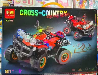 Đồ chơi lắp ráp Mingdi K2185 mô hình xe địa hình 4 bánh màu đỏ CROSS COUNTRY gồm 501 chi tiết sáng tạo và thú vị
