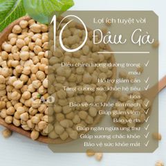 Đậu Gà Trắng Hữu Cơ Nhập Khẩu Argentina-Canada - Superfood Dinh Dưỡng Nấu Cháo, Ngũ Cốc, Rất Tốt Cho Sức Khỏe