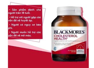 Viên uống Blackmores Cholesterol Health - Hỗ trợ giảm cholesterol xấu, bảo vệ tim mạch, 60 viên, nhập khẩu Úc