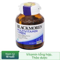 Viên uống Multivitamin Blackmores cho Nam Giới - Hỗ trợ sức khỏe sinh lý, năng lượng, hộp 50 viên, vitamin tổng hợp tự nhiên