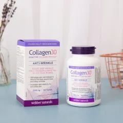 Viên uống Collagen30 2500mg Giảm Nếp Nhăn và Tăng Đàn Hồi Da - Webber Naturals (180 Viên)