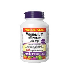 Viên Uống Webber Naturals Magnesium Bisglycinate 200mg - Bổ Sung Magie Hữu Cơ Cho Sức Khỏe