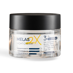 Kem Dưỡng Trắng Ban Đêm Melas 2X Cream PrettySkin 50ml - Giúp Mờ Nám, Tàn Nhang, Làm Sáng Da Hiệu Quả