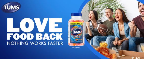 Viên nhai Tums Extra Strength 750mg - Hỗ trợ giảm trào ngược dạ dày, ợ chua, khó tiêu - 108 viên nhập khẩu từ Mỹ