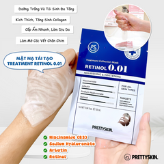 Mặt Nạ Tái Tạo Da PrettySkin Retinol 0.01 - Giúp Trẻ Hóa, Se Khít Lỗ Chân Lông và Làm Mờ Vết Nhăn - 10 Mặt Nạ Thiết Kế Thông Minh