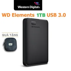 Ổ Cứng Di Động HDD 2.5 inch WD Elements Portable 2TB/3TB/4TB USB 3.0 Kèm Bao Chống Sốc Đa Năng trôi bảo hành 100% Chính Hãng 322224