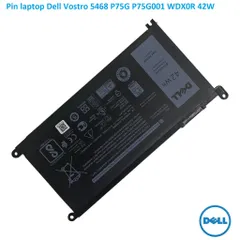 Pin Laptop Dell Vostro 5468, P75G, P75G001 - Pin Chính Hãng 42w, Màu Đen, Tương Thích Với Nhiều Dòng Inspiron