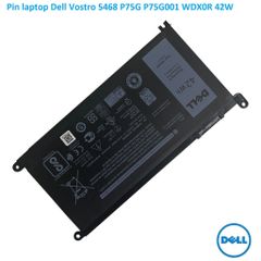 Pin Laptop Dell Vostro 5468 P75G001 WDX0R - 42wh, Chính Hãng, Màu Đen, Thay Thế Pin Inspiron 5584 3781 5485 5593 5590 5493