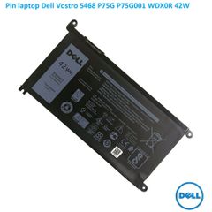 Pin Laptop Dell Vostro 5468 P75G001 WDX0R - 42wh, Chính Hãng, Màu Đen, Thay Thế Pin Inspiron 5584 3781 5485 5593 5590 5493