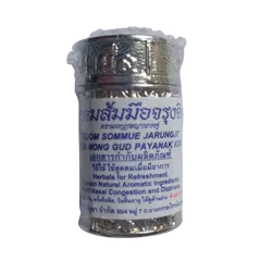 Ống Hít Thông Mũi Jarungjit Màu Bạc - Hỗ Trợ Giảm Viêm Xoang và Dị Ứng Mũi - Sản Phẩm Chăm Sóc Sức Khỏe Thái Lan 2g