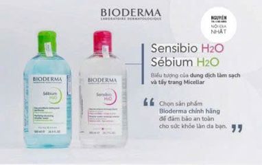 Nước Tẩy Trang Bioderma Crealine H2O 500ml - Giải Pháp Làm Sạch Da Dịu Nhẹ, Phù Hợp Với Da Nhạy Cảm, Không Cồn, Không Paraben