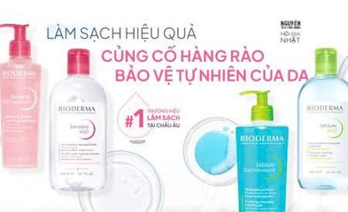 Nước Tẩy Trang Bioderma Crealine H2O 500ml - Giải Pháp Làm Sạch Da Dịu Nhẹ, Phù Hợp Với Da Nhạy Cảm, Không Cồn, Không Paraben