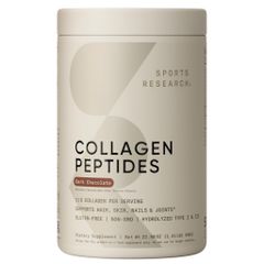 Bột uống Collagen Peptides Dark Chocolate 640g Sports Research [Hàng Mỹ]