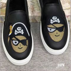 Giày Lười Nam Slip-On Hoạ Tiết Cướp Biển - Giày Đế Đúc Siêu Bền, Thời Trang Dễ Phối Đồ 322298