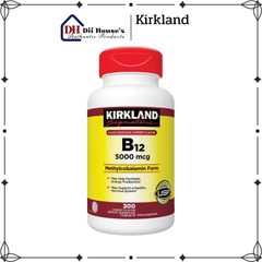 Viên bổ sung Vitamin B12 Kirkland 5000mg 300 viên – Hỗ trợ sức khỏe não bộ, cải thiện trí nhớ và giảm căng thẳng, hàng Mỹ