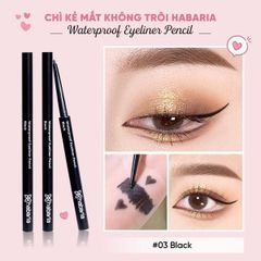 Bút Chì Sáp Kẻ Mắt Habaria - Trang Điểm Tự Nhiên, Sắc Nét, Lâu Trôi, Thương Hiệu Chất Lượng Cao