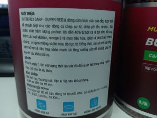 Cám Kích Đỏ Super Red 0.75L Cho Chép Sư Tử, Ranchu - Tăng Màu Sắc, An Toàn, 40% Protein, Cải Thiện Tiêu Hóa, Chất Lượng Cao