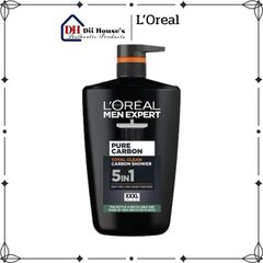 Sữa Tắm 5 Trong 1 L'Oréal Paris Men Expert Pure Carbon 1000ml - Dưỡng Da, Gội Đầu, Rửa Mặt Kháng Oxy Hóa, Hương Nam Tính Quyến Rũ
