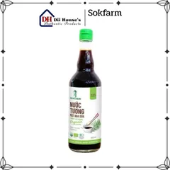 Nước Tương Mật Hoa Dừa Organic Sokfarm - Dòng Ít Muối Tự Nhiên - Gia Vị Hữu Cơ Chất Lượng Cao, Không Chất Bảo Quản