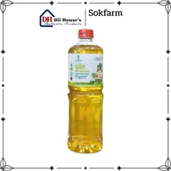 Giấm Mật Hoa Dừa Organic Sokfarm 1 Lít - Giấm Tự Nhiên Hữu Cơ, Tăng Cường Miễn Dịch, Hỗ Trợ Tim Mạch, An Toàn Xuất Khẩu