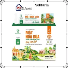 Mật hoa dừa cô đặc organic Sokfarm 15g x 12 gói - Dinh dưỡng tự nhiên, thay thế đường cho người tiểu đường, ăn kiêng, thể thao.