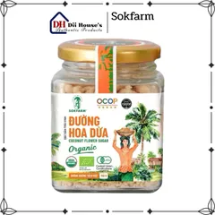 Đường Hoa Dừa Organic Sokfarm 150g - Đường Tự Nhiên Nguồn Gốc Từ Hoa Dừa, Thay Thế Đường Tinh Luyện, Thích Hợp Cho Món Ăn Healthy