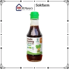 Nước tương mật hoa dừa organic Sokfarm cho bé 200ml - Hương vị tự nhiên, hỗ trợ tiêu hóa, không gluten, không GMO