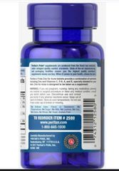 Viên uống bổ sung Kẽm giảm Mụn Zinc For Acne Puritan's Pride 100 viên - Hỗ trợ làm đẹp da và tăng cường sức đề kháng