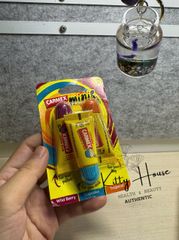 Bộ son dưỡng môi Carmex Lip Balm Mini - Hương Wild Berry, Cupcake & Tropical, Dưỡng ẩm, Chống nắng SPF 15 - Chăm sóc môi hàng ngày