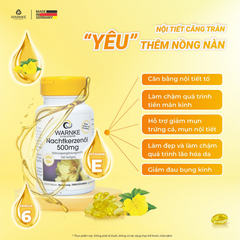 (Nội Địa) Lọ 100 Viên Uống Hoa Anh Thảo Warnke Nachtkerzenöl 500mg Cân Bằng Nội Tiết Tố