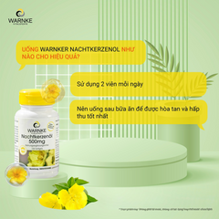 (Nội Địa) Lọ 100 Viên Uống Hoa Anh Thảo Warnke Nachtkerzenöl 500mg Cân Bằng Nội Tiết Tố