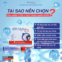 Collagen sụn khớp CH-Alpha PLUS hỗ trợ xương khớp, cung cấp dinh dưỡng cho khớp dạng nước từ Đức 30 ống*25ml