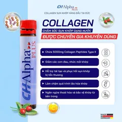 Collagen sụn khớp CH-Alpha PLUS hỗ trợ xương khớp, cung cấp dinh dưỡng cho khớp dạng nước từ Đức 30 ống*25ml