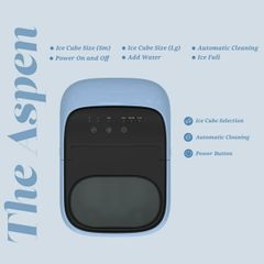 Máy làm đá viên để bàn Orgo The Aspen - Sản phẩm hoàn hảo cho gia đình, tạo đá nhanh chóng và tiện lợi tại nhà