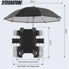 Giá đỡ điện thoại xe máy kèm ô chống nắng tiện dụng