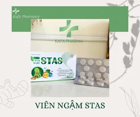 Viên ngậm dưỡng họng Stas - Hỗ trợ giảm đau họng, ngứa rát, ho khan, ho có đờm - Hộp 30 viên tự nhiên, hiệu quả sức khỏe