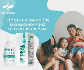 Nước Súc Miệng F'oral Care 250ml - Làm Trắng Răng, Khử Mùi Hôi, Sạch Mảng Bám, Giúp Nướu Khỏe Mạnh