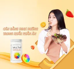 Viên uống bổ sung vitamin và khoáng chất Multivit Daglig Pharmatech - Hộp 180 viên - Tăng cường sức khỏe và cân bằng dinh dưỡng
