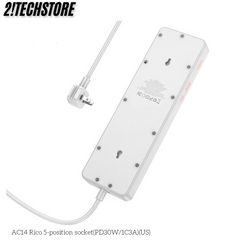 Ổ cắm thông minh Hoco AC14 nhiều cổng sạc đa năng Chất liệu nhựa PC chống cháy an toàn