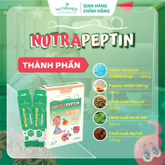 Gói Uống Nutrapeptin - Hỗ Trợ Giảm Đầy Bụng, Khó Tiêu, Tiêu Hóa Kém (10 Gói) - Sản Phẩm Nutramed Chính Hãng