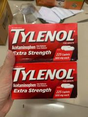 Viên Giảm Đau Hạ Sốt Tylenol Mỹ - Viên Nén Acetaminophen 500mg, Giảm Đau Đầu, Đau Cơ, Hạ Sốt, Hỗ Trợ Sức Khỏe Gia Đình